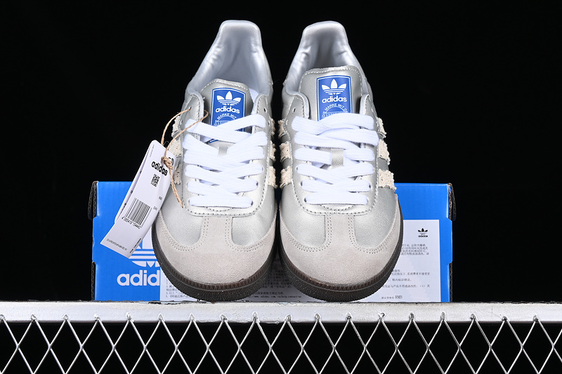 Adidas Samba Vegan Silver/Black/Grey/White B75806
