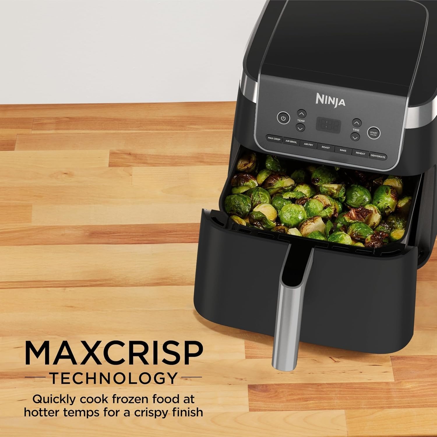 6.5QT XL Air Fryer 7-in-1, Dishwasher Safe Nonstick Parts, Space Saving Countertop Design