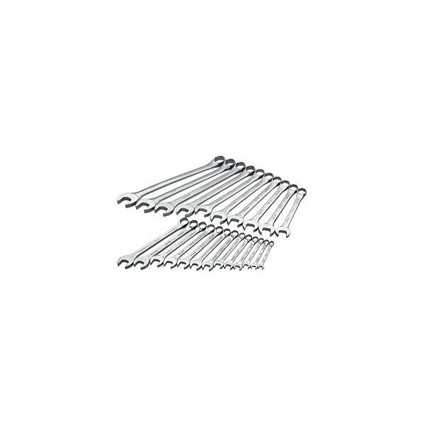 SK Hand Tools 86225 23-Piece 12 Point SuperKrome Metric Combination Wrench Set