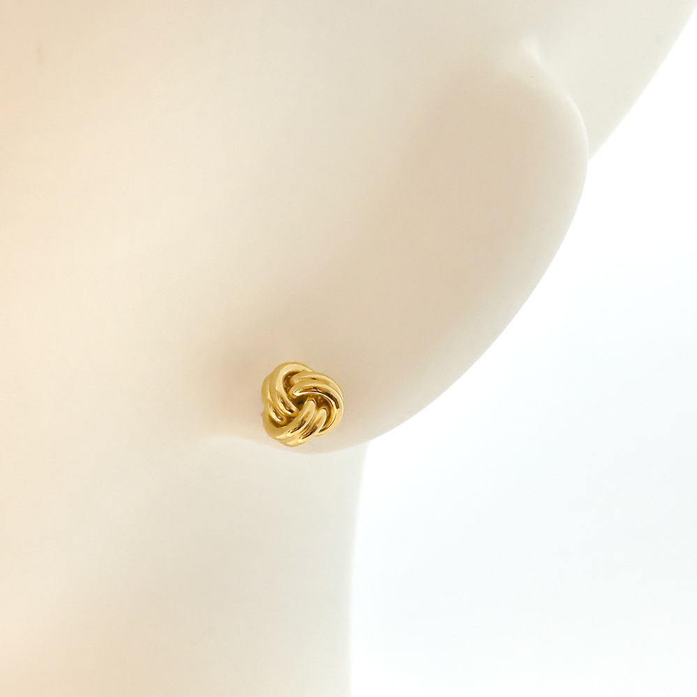 Tiffany & Co. Knot Signature Earrings 18K Yellow Gold