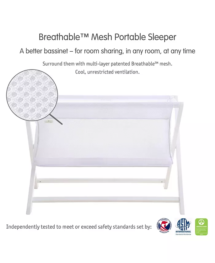 BreathableBaby Breathable Mesh Portable Sleeper - Greenguard Gold Certified