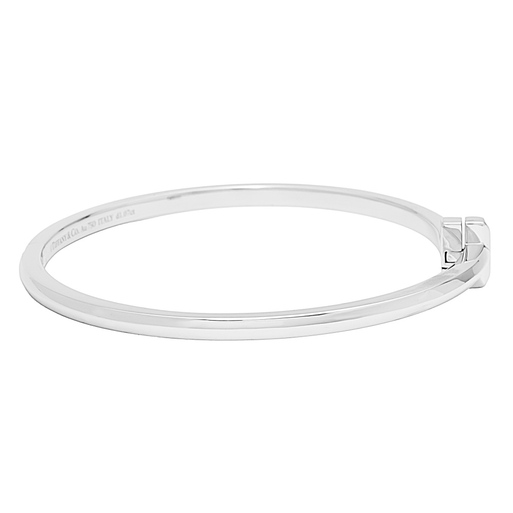 Tiffany & Co. Tiffany T T-one Bracelet 18K White Gold Diamond