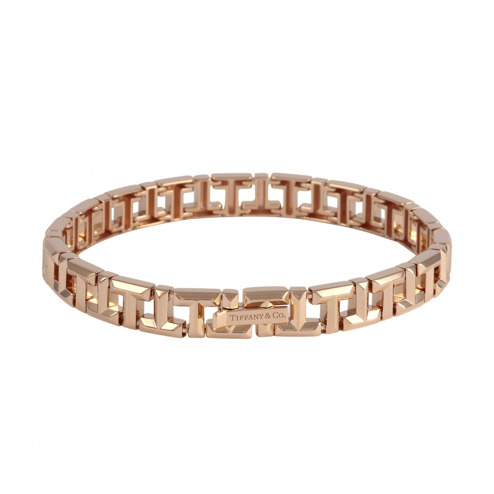 Tiffany & Co. Tiffany T True Narrow M Bracelet 18K Rose Gold 62996501
