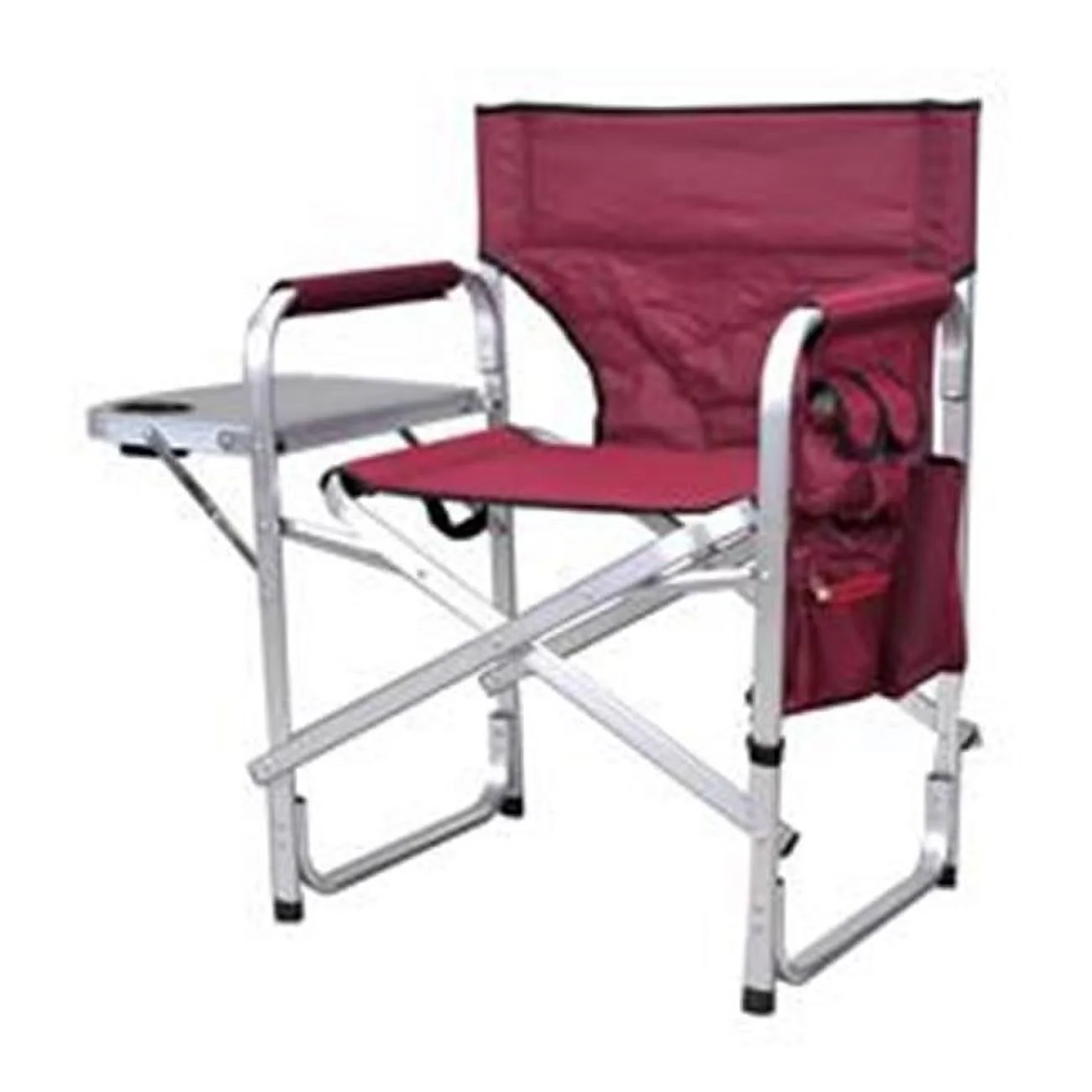 SL1204BUR Directors Chair With Table And Clear