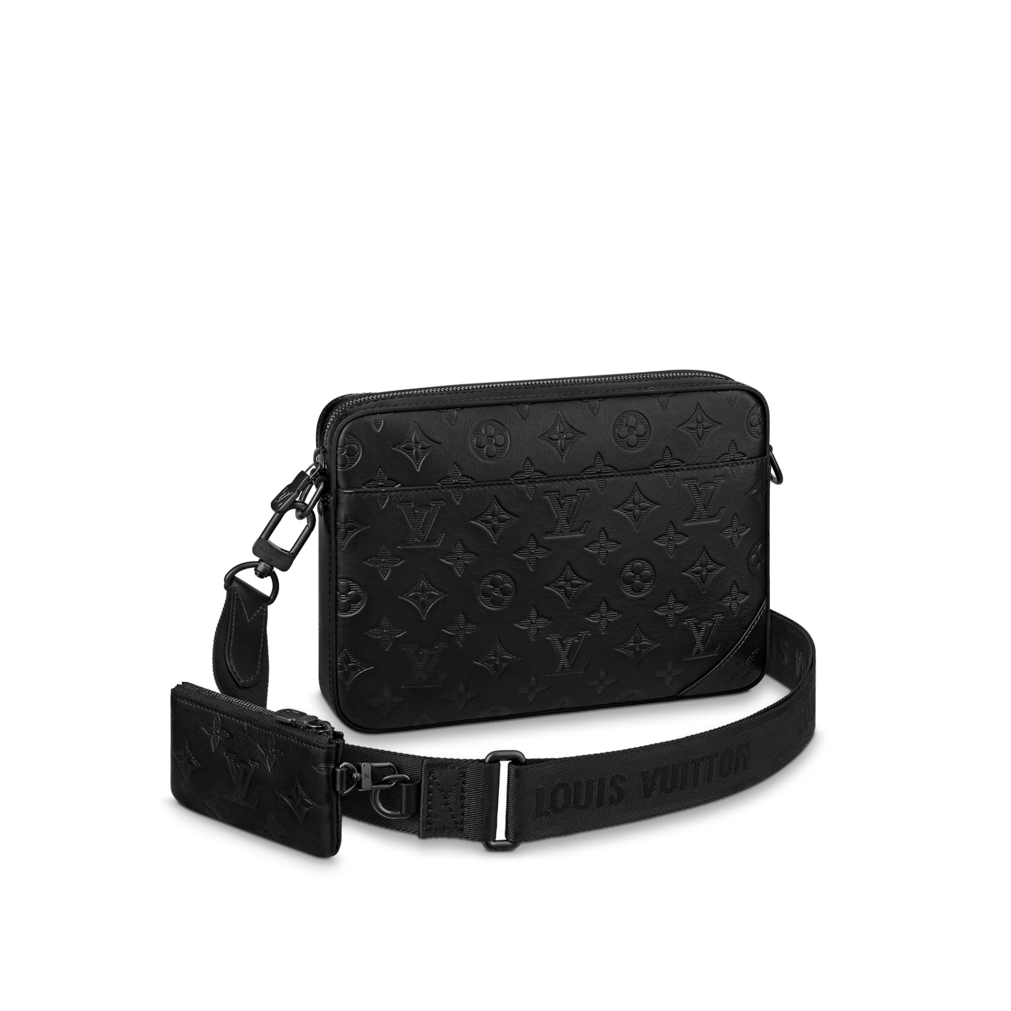 Louis Vuitton Duo Messenger Bag Black 25Cm M69827