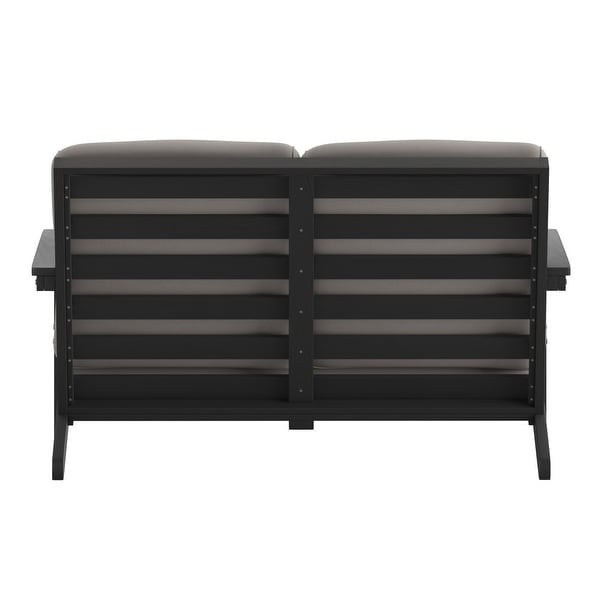 AllWeather Poly Resin Adirondack Loveseat and Cushions