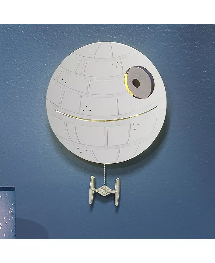 Lambs and Ivy Star Wars Signature LED Light-Up Death Star Wall Decor Art
