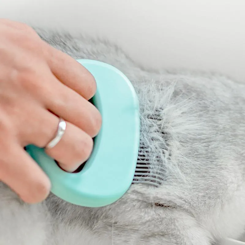 (3 Pack Bundle) Cat Hair Removal Massaging Shell Comb