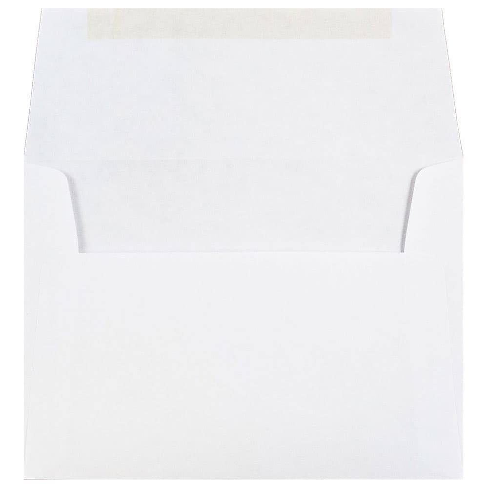 Jam Paper A2 Invitation Envelope, 4 3/8 x 5 3/4, White, 1000/Carton