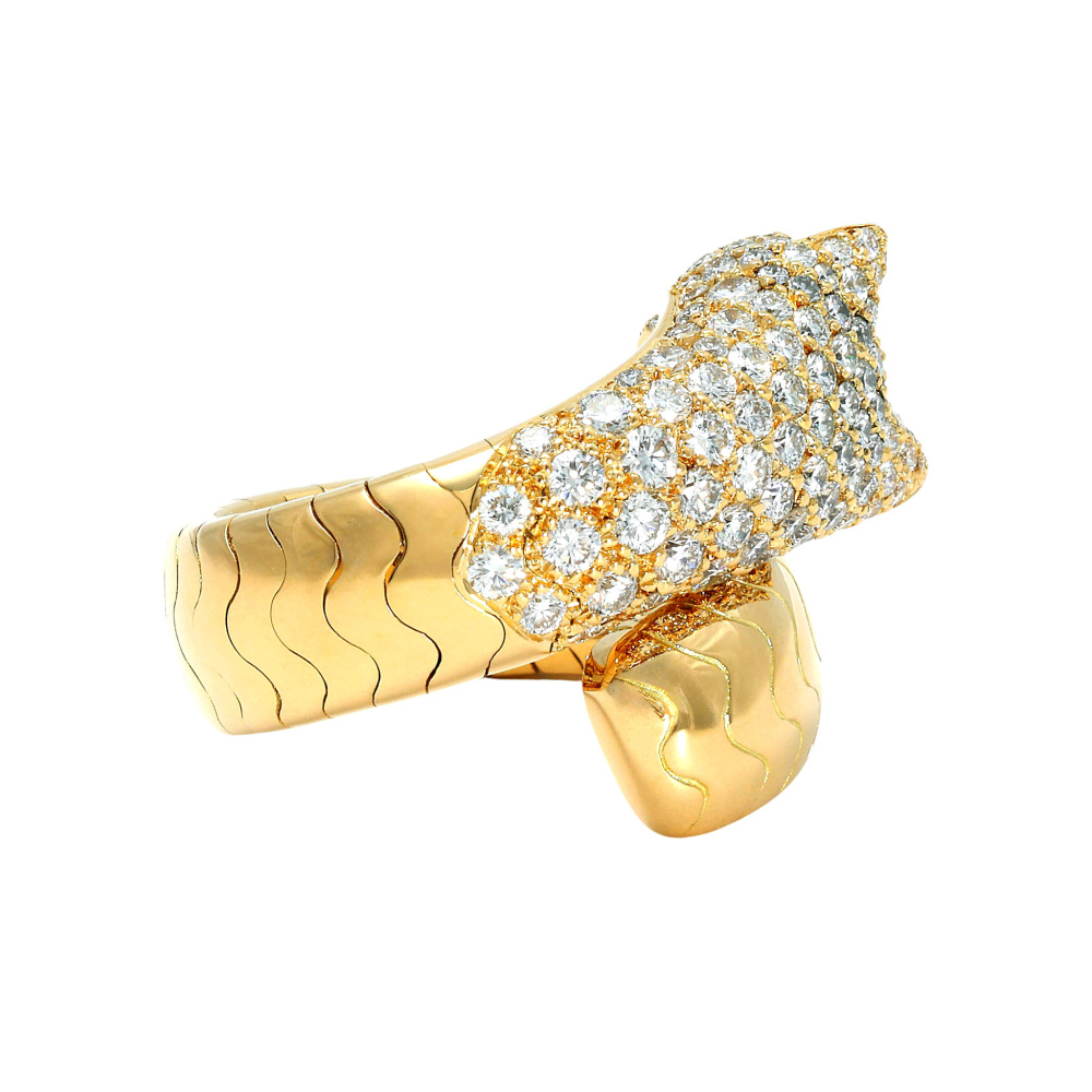 Cartier Panthère Lacalda Ring 18K Yellow Gold
