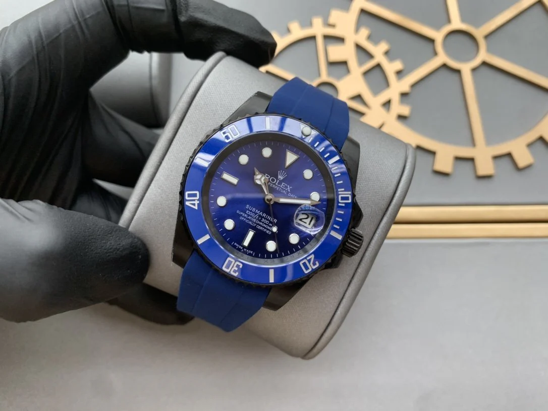 SUBMARINER DATE 41 BLACK CASE BLUE DIAL