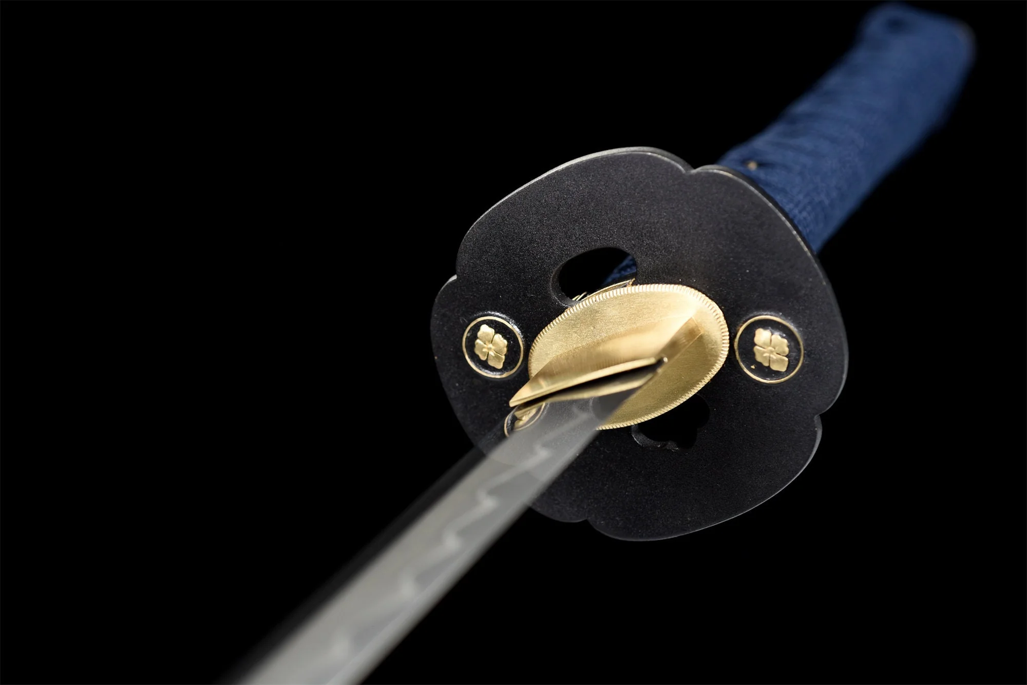 Golden Flower Katana – T10 Clay Tempered, Full Tang