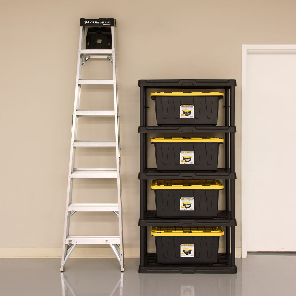 HART 5-Tier 18 x 36 x70.2 Ventilated Plastic Wall Shelf Unit, 750lb Capacity