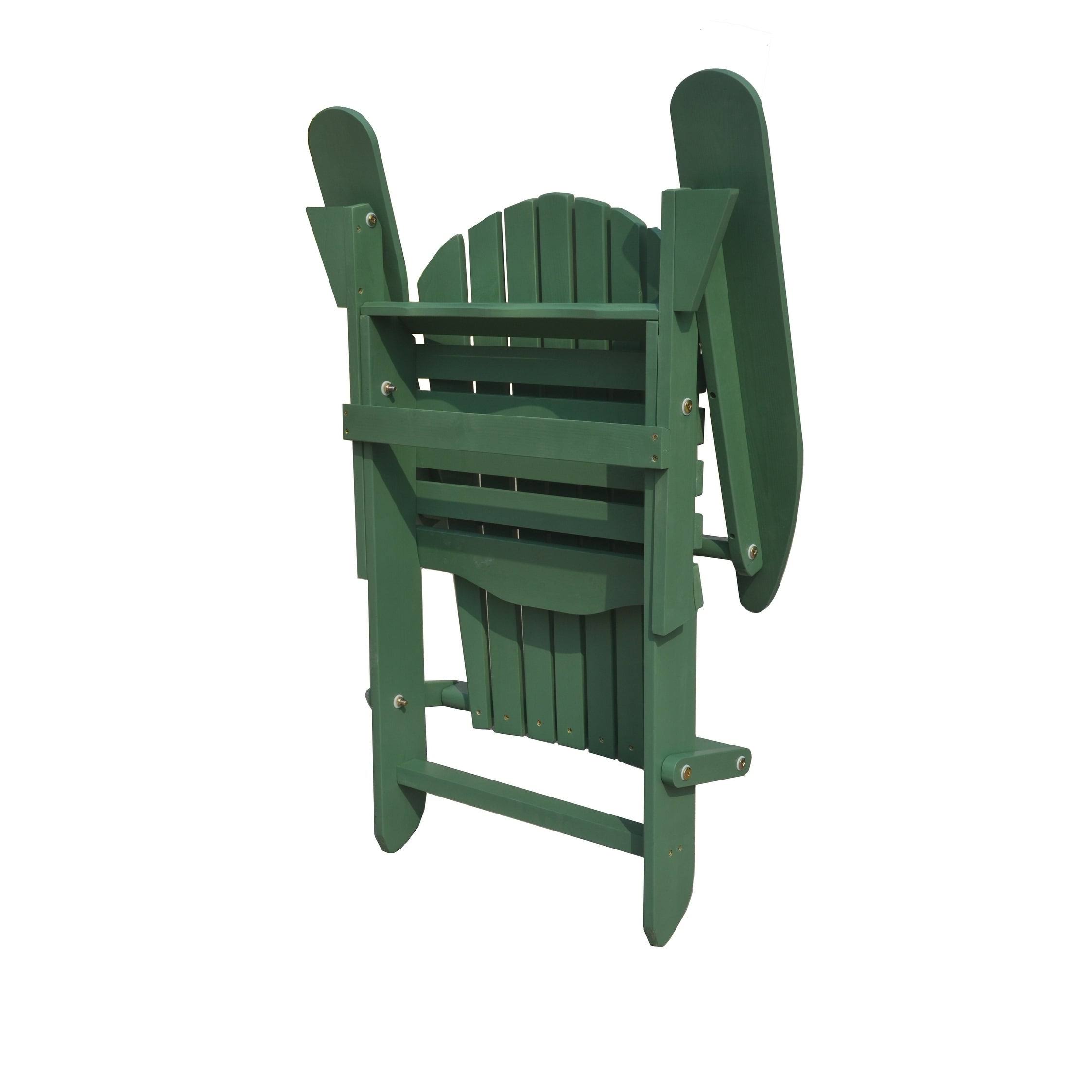 W Unlimited SW1912GSSET2 Oceanic Folding Adirondack Chair Sea Green - Set of 2