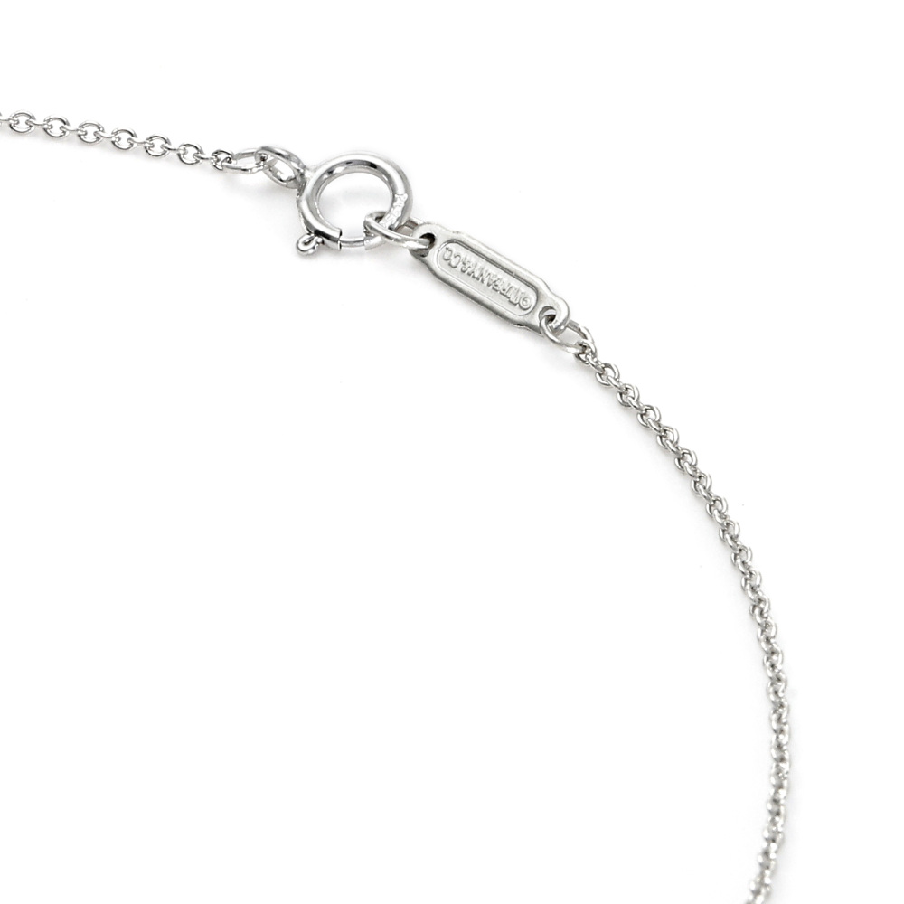 Tiffany & Co. Key Daisy Diamond Necklace Platinum & 18K Rose Gold