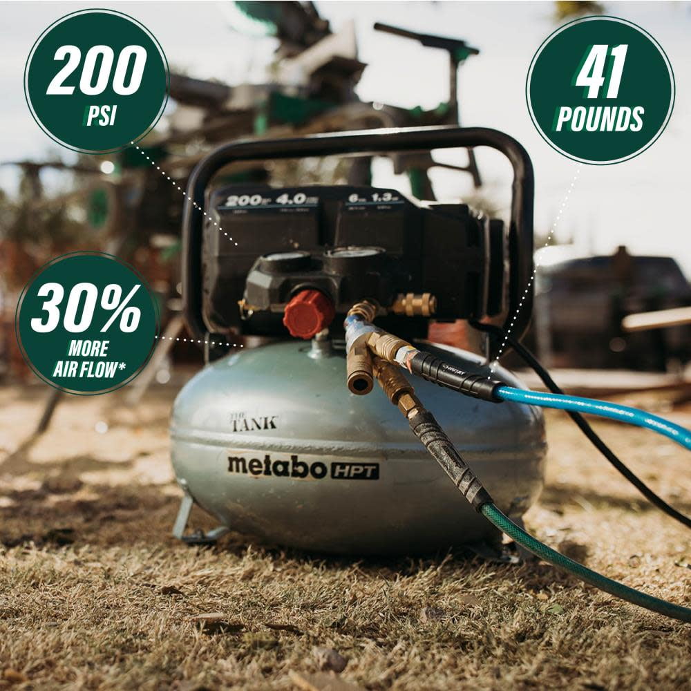 Metabo Hpt The Tank 6 Gallon 200 Psi Job Site Compressor