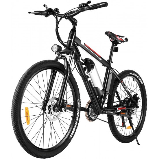 Electric Bike 26″ Electric Mountain Bike, 350W Ebike 20MPH Electric Bikes for Adults/Electric Commuter Bicycle with Removable 8Ah Lithium-Ion Battery, 21 Speed