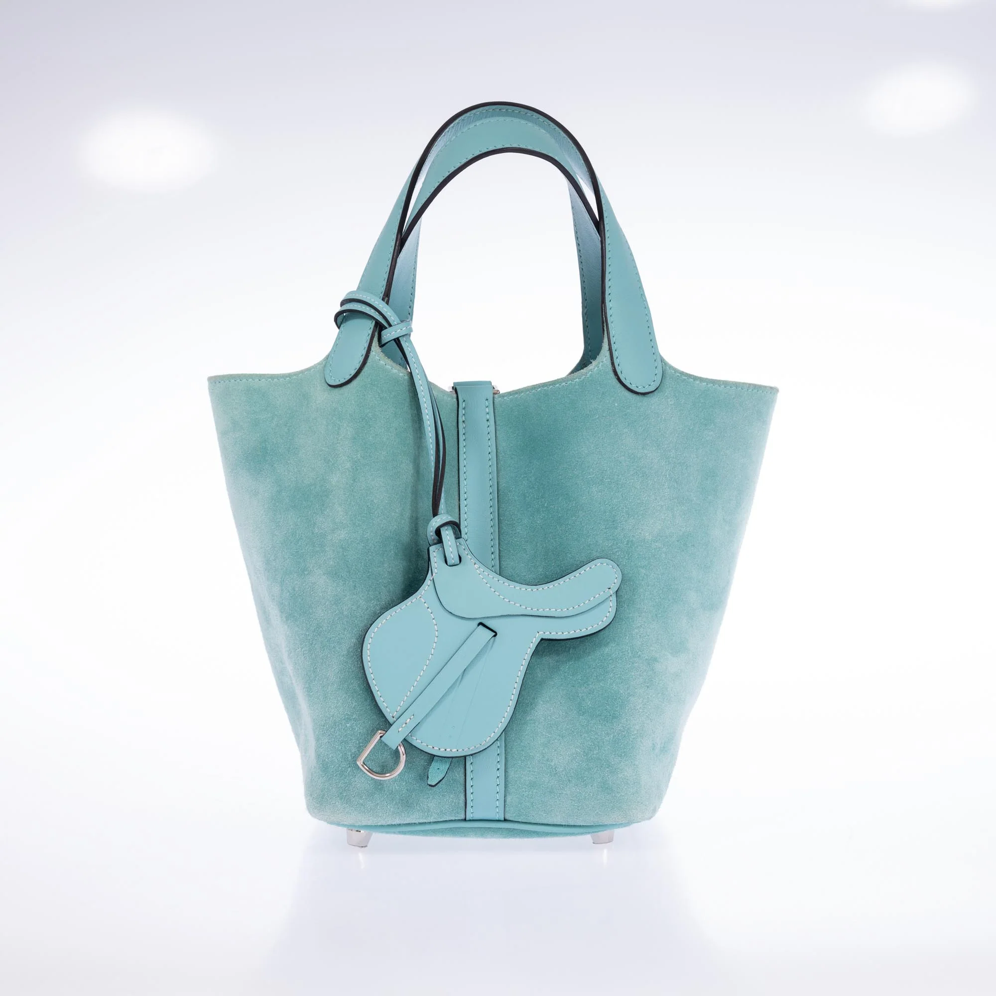 Hermès Picotin Lock Touch 18 PM Bleu Atoll Veau Doblis and Swift
