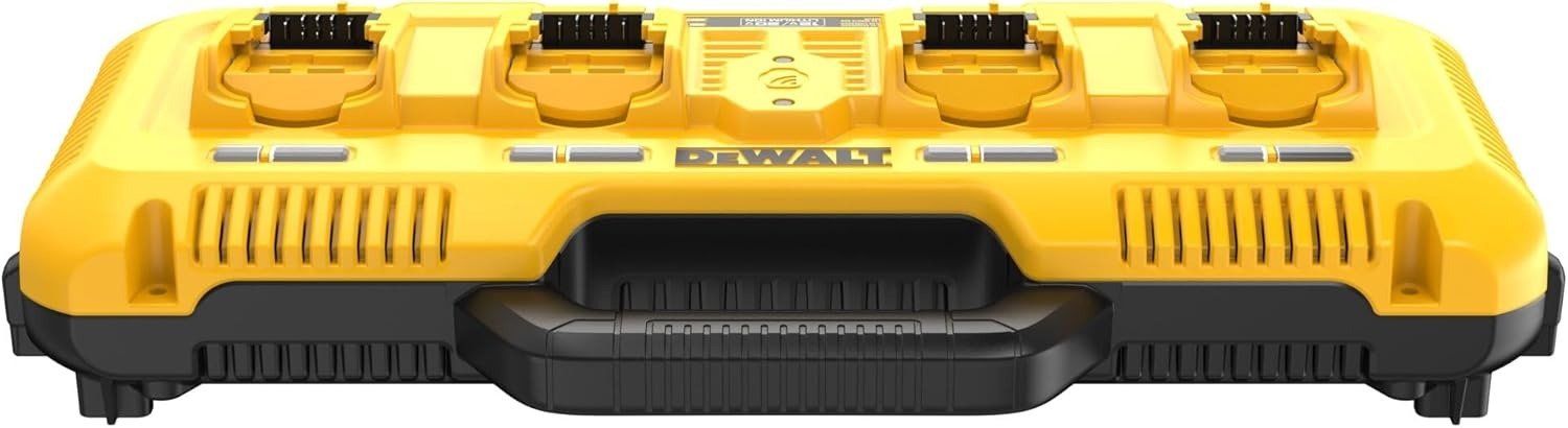 Battery Charger for 12V MAX, 20V MAX and FLEXVOLT 20V/60V MAX Batteries, 8 Amp, 4 Port Simultaneous Fast Charging Station
