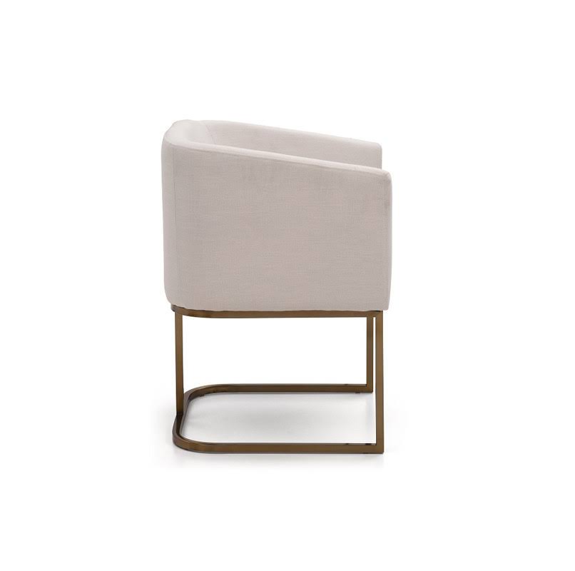 Modrest Yukon Modern Fabric Dining Chair - White
