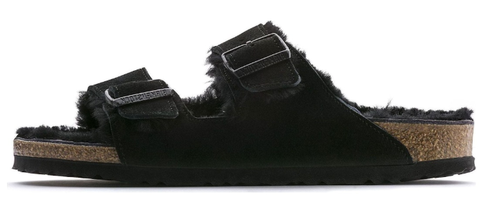 Birkenstock Arizona Shearling Suede Leather Fashion Slippers