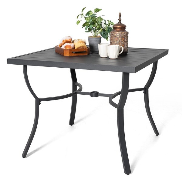 Nuu Garden Patio 36 in. Aluminum Dining Table