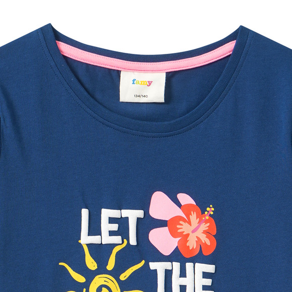 Famy Mädchen T-Shirt mit Front-Print