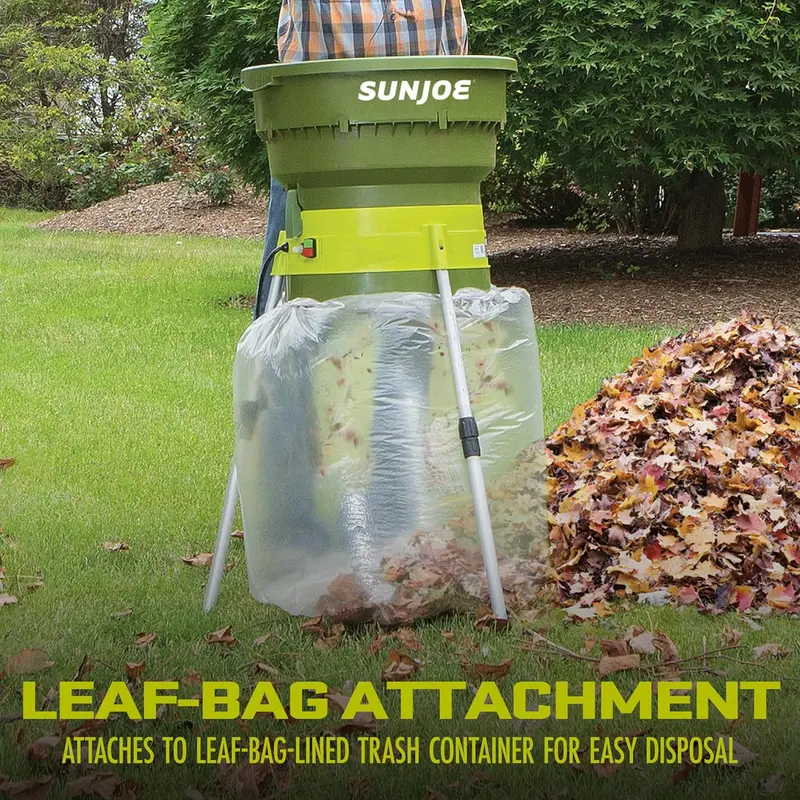 Sun Joe Electric Leaf Mulcher with Adjustable Speed Control – Up to 55 Gallons Per Minute