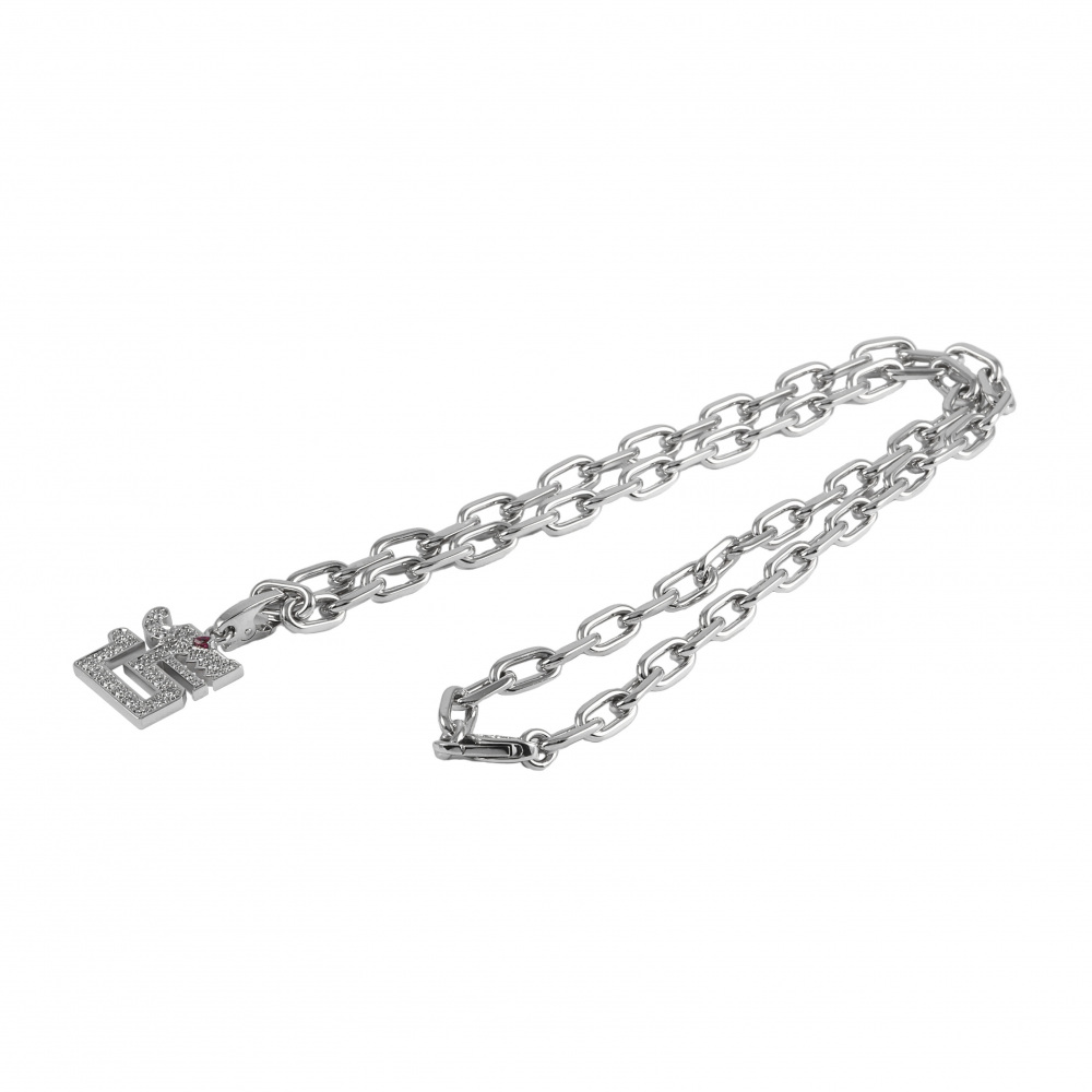 Cartier Spartacus Dragon Motif Necklace 18K White Gold