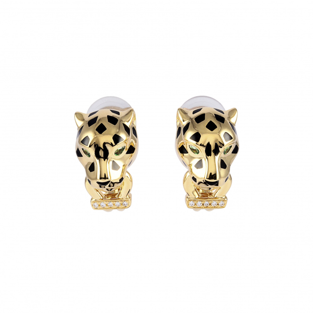 Cartier Panthère Earrings 18K Yellow Gold B8044700