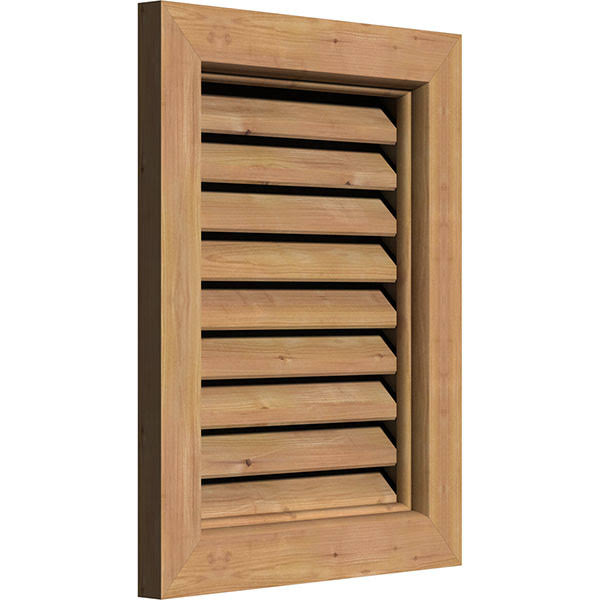 Ekena Millwork GVWVE30X2800SFUWR 30x22W x 28x22H Vertical Gable Vent (35x22W x 33x22H Frame Size): Unfinished, Functional, Smoot