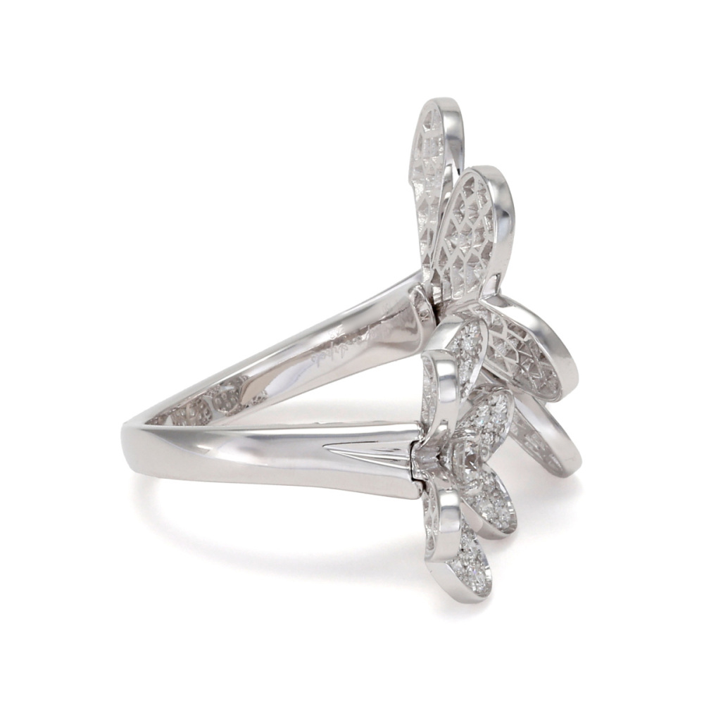 Van Cleef & Arpels Frivole Entre Les Door Ring 18K White Gold Diamond VCARB67500
