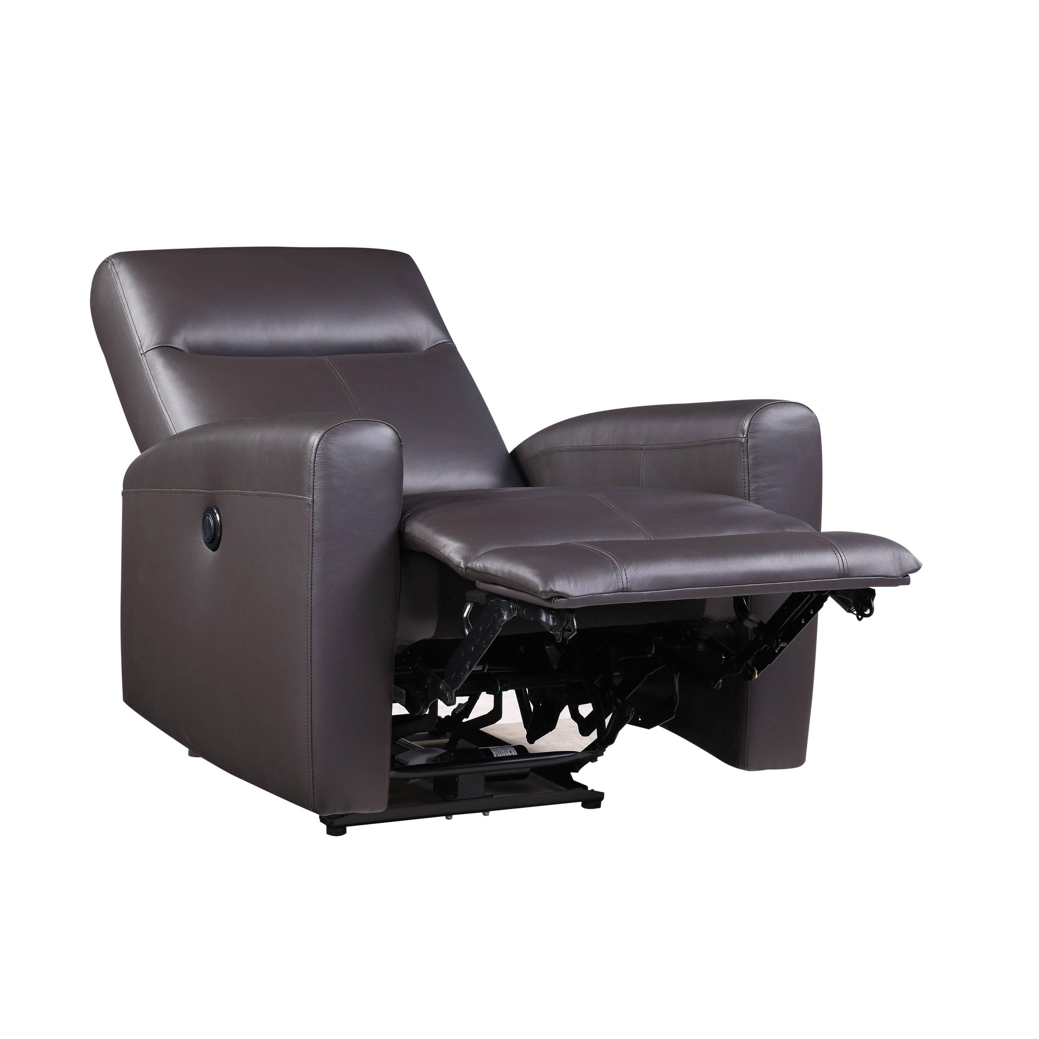 Acme Blane Power Motion Recliner, Brown Top Grain Leather Match