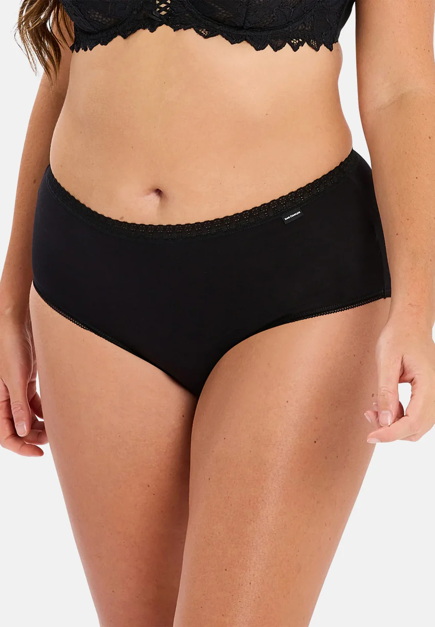 Lot de 2 slips Classique Coton Noir