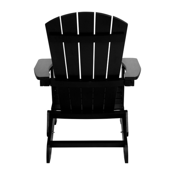AllWeather Poly Resin Folding Adirondack Chair