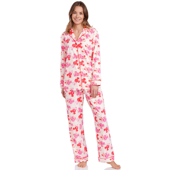 Gina Benotti Minnie Maus Schlafanzug mit Allover-Print