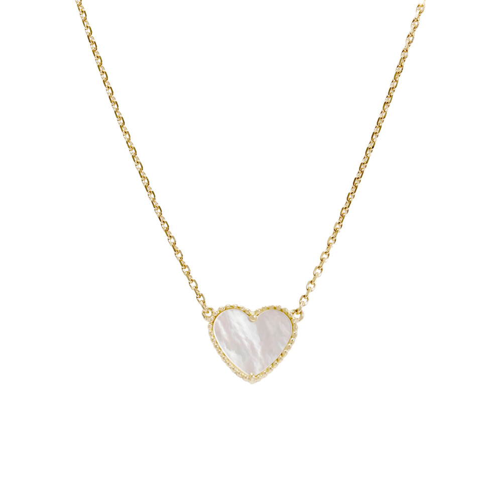 Van Cleef & Arpels Lucky Alhambra Necklace 18K Yellow Gold Mother of Pearl VCARD98700