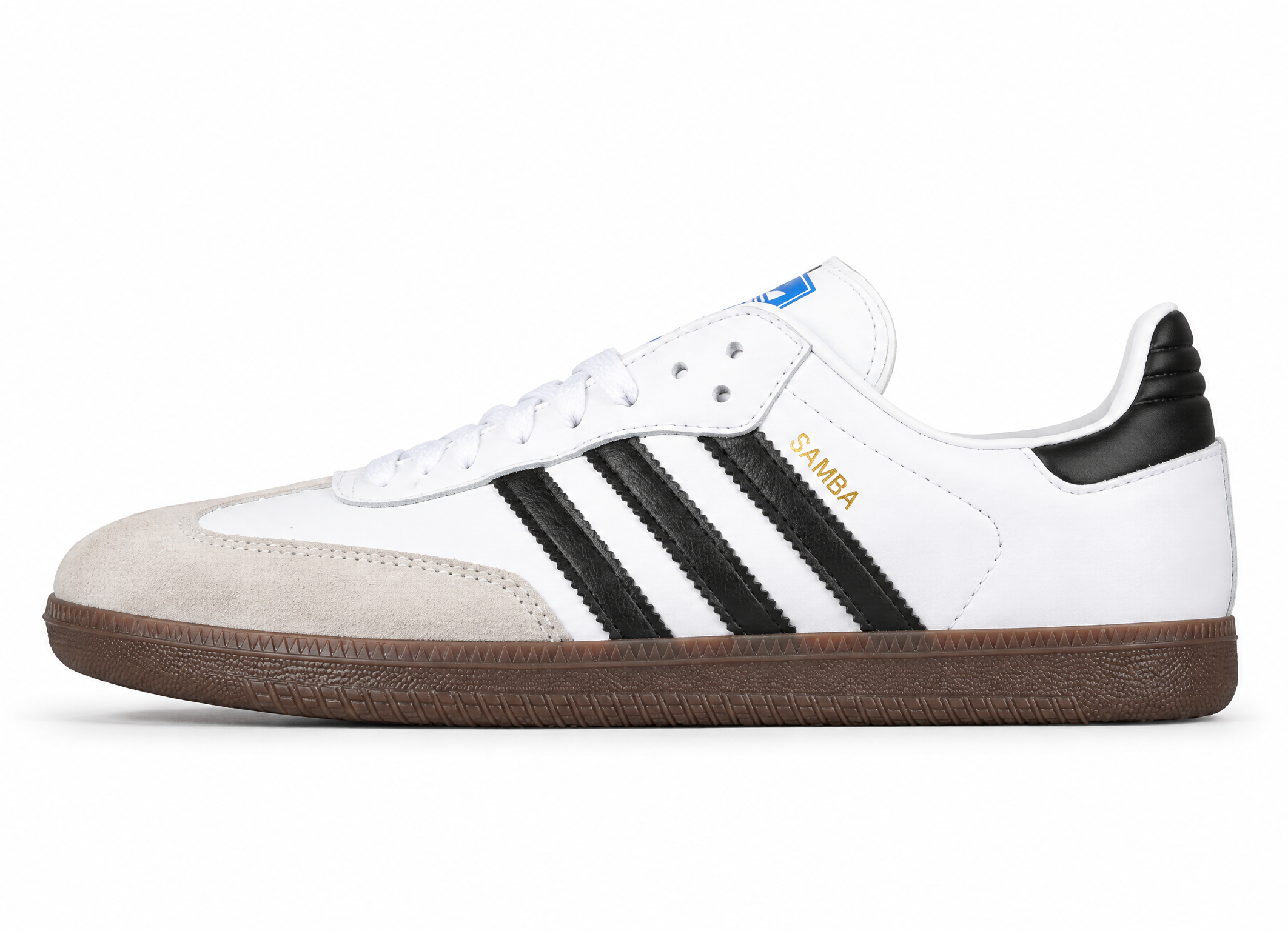 Adidas Samba Vegan Shoes Cloud White/Core Black/Gum H01877