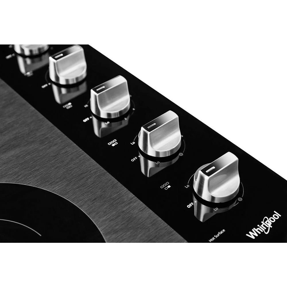 Whirlpool Brand WCE77US0HS 30 inch Stainless 5 Burner Electric Cooktop