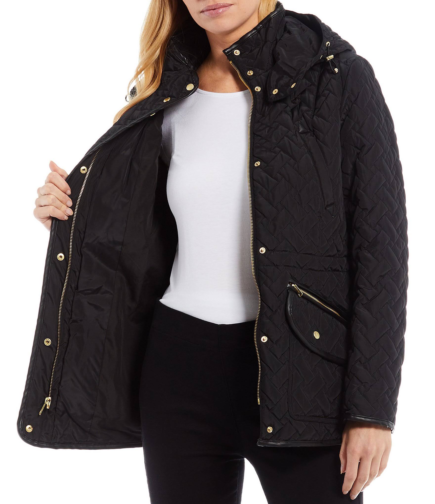 Cole Haan Signature Quilted Coat, Black / Regular 2 (XS)