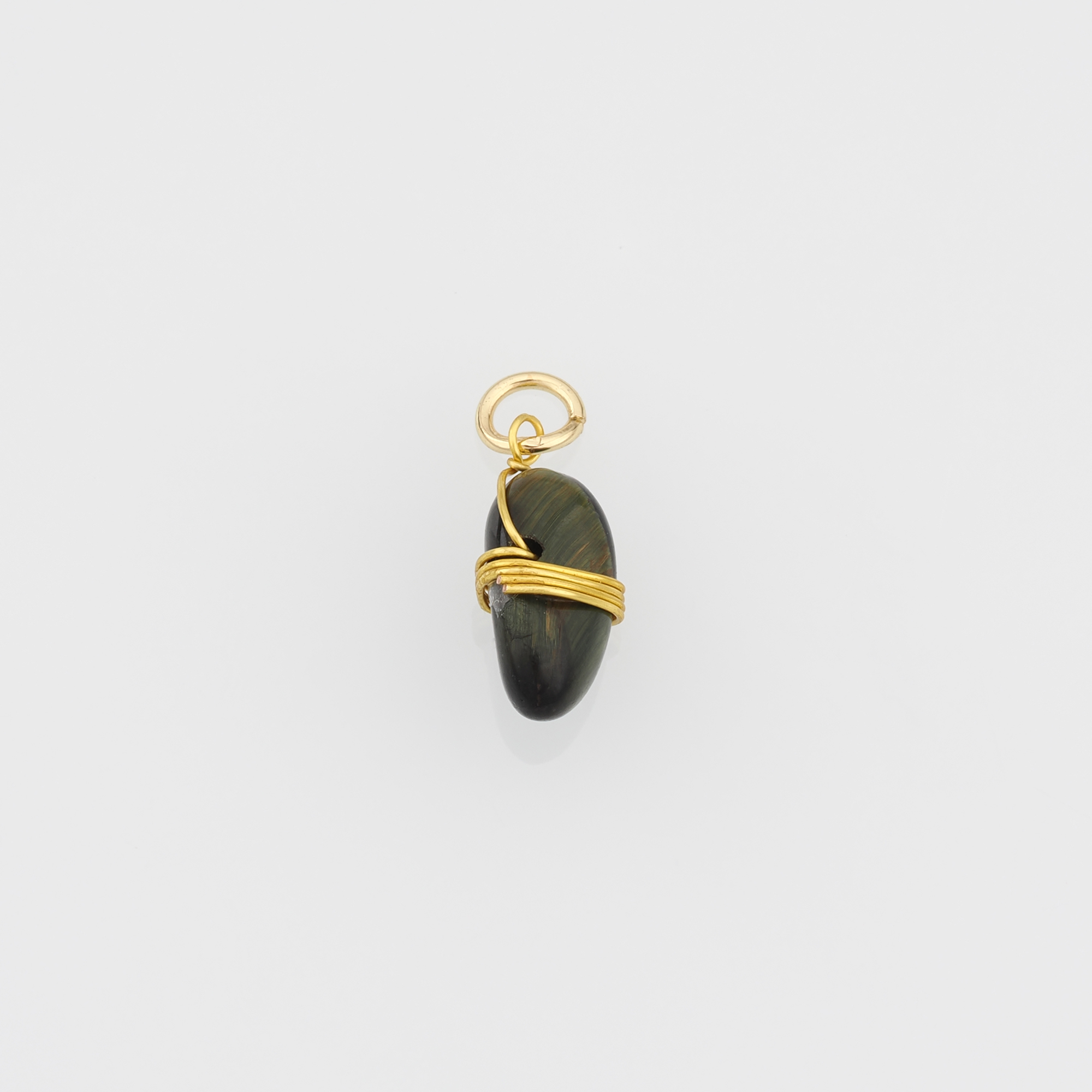 18K Gold Filled Geometric Pendant,Natural Stone Geometric Charm Earrings Necklace for DIY Jewelry Making Supply