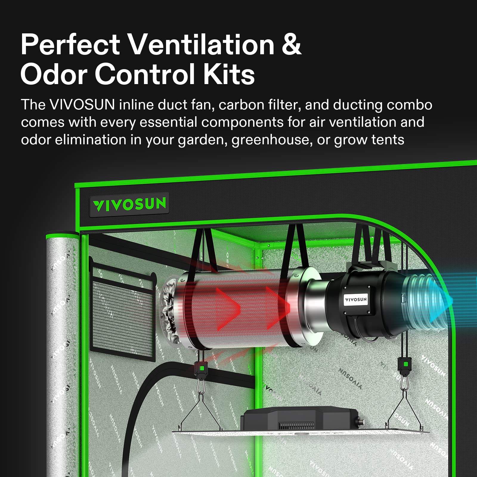 VIVOSUN Inline Controller Ducting Ventilation