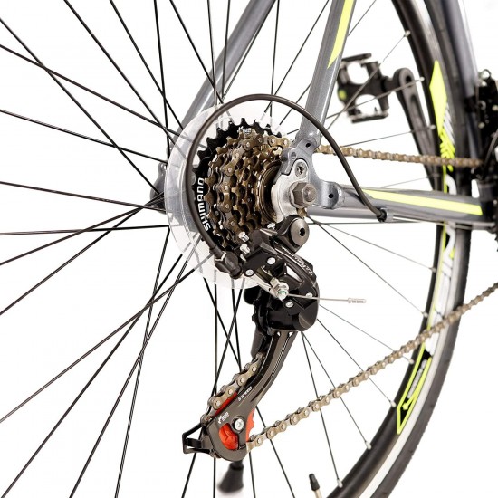 700c Road Bike Bicycles Men Adult 21-Speed Double Disc Brake Lightweight High Carbon Steel Frame Racing Bikes