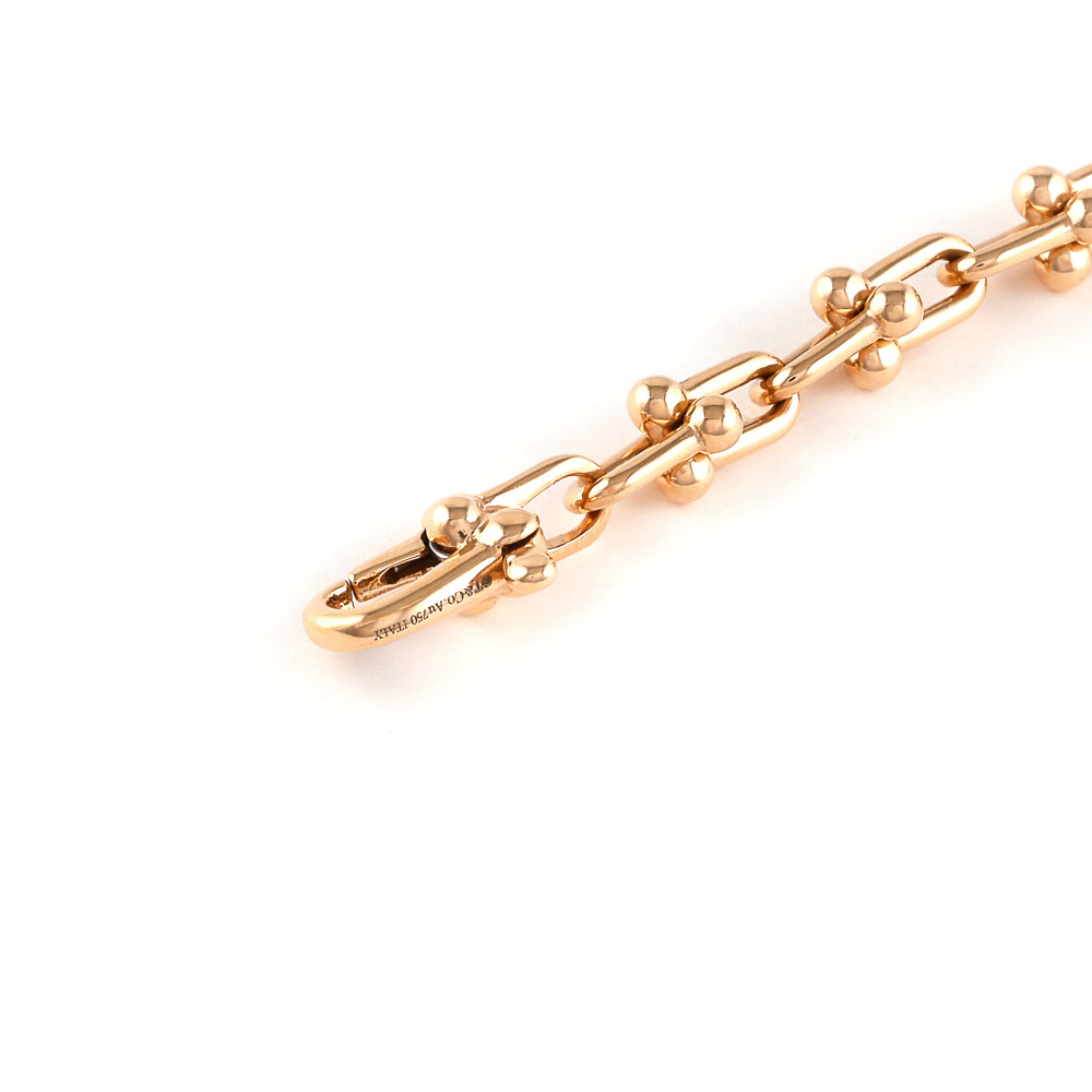 Tiffany & Co. Hardware Microlink Bracelet 18K Rose Gold 60416990