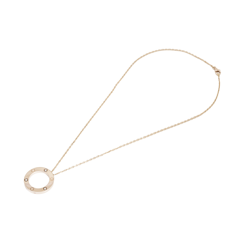 Cartier Love Necklace 18K Rose Gold Diamond B7014700