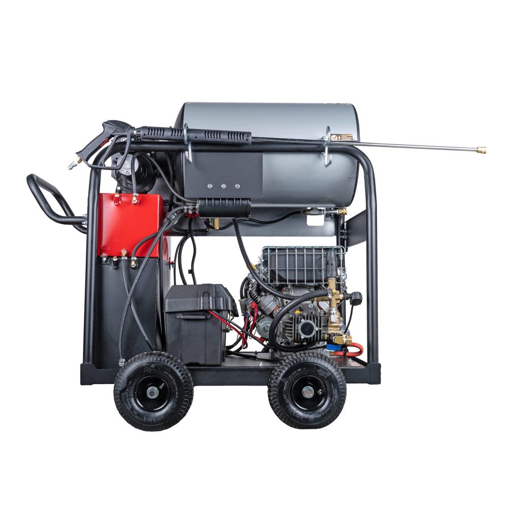 Big Brute 4000 PSI at 4.0 GPM VANGUARD V-Twin with COMET Triplex Plunger Pump Hot Water Professional Gas Pressure Washer