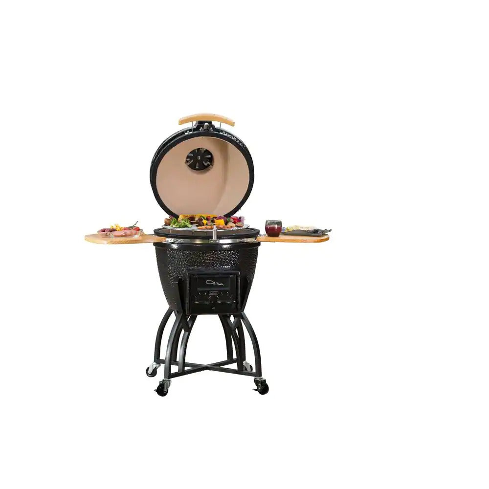 2026 Grills 22 in. Kamado Pro Ceramic Charcoal Grill with Grill Cover