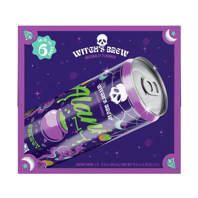 Witch’s Brew Sugar-Free Energy Drink – 12-Fl-Oz Cans, 6-Count