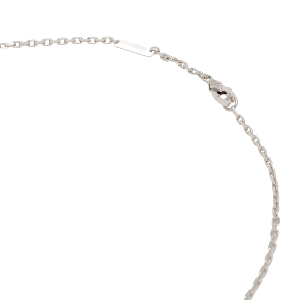 Van Cleef & Arpels Magic Alhambra 1 Motif Necklace 18K White Gold Diamond VCARO49O00