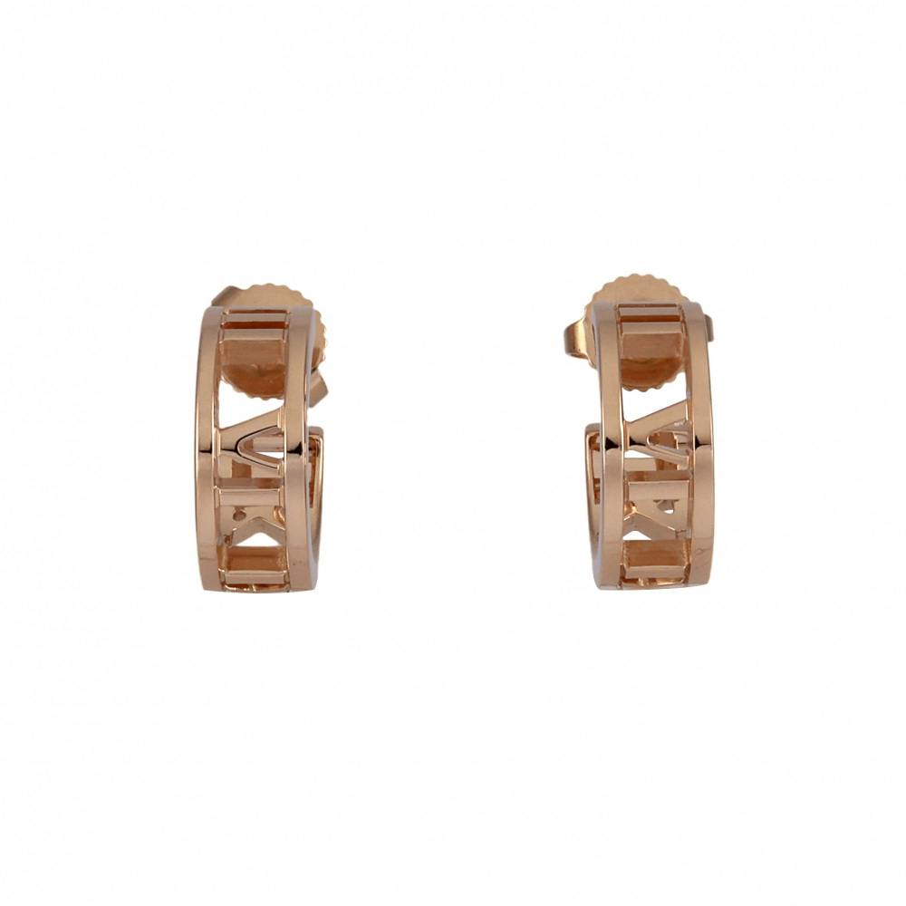 Tiffany & Co. Atlas Earrings 18K Rose Gold